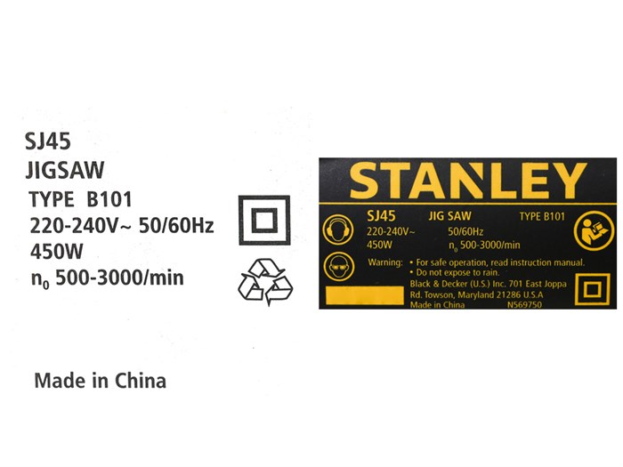 Máy cưa lọng Stanley SJ45-B1 450W