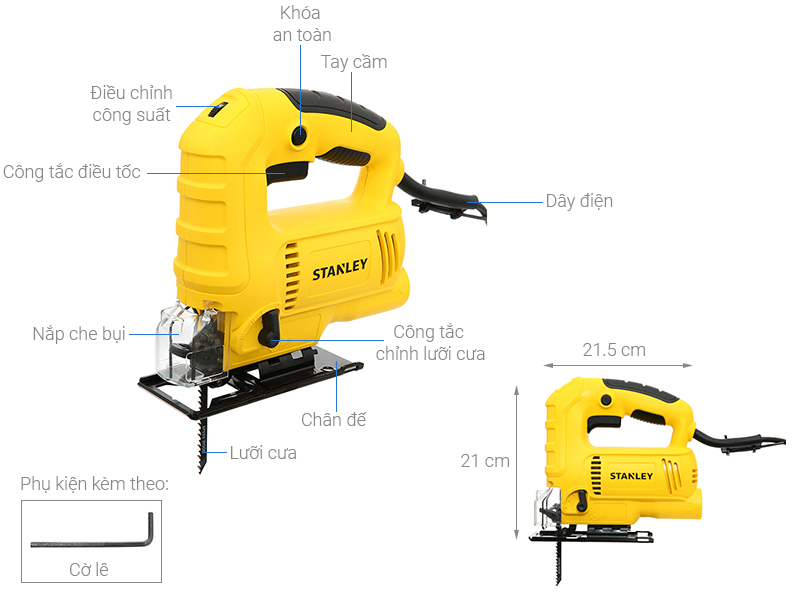 Máy cưa lọng Stanley SJ60-B1 600W