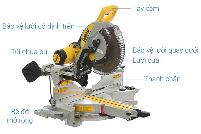 Máy cưa đa góc trượt Dewalt DWS780-KR 1675W