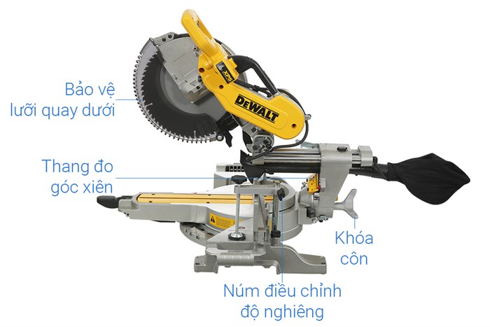 Máy cưa đa góc trượt Dewalt DWS780-KR 1675W