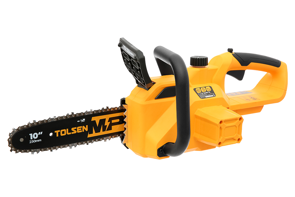 Máy cưa xích pin Tolsen 87362 20V (không kèm pin sạc) Màu Đen - Vàng