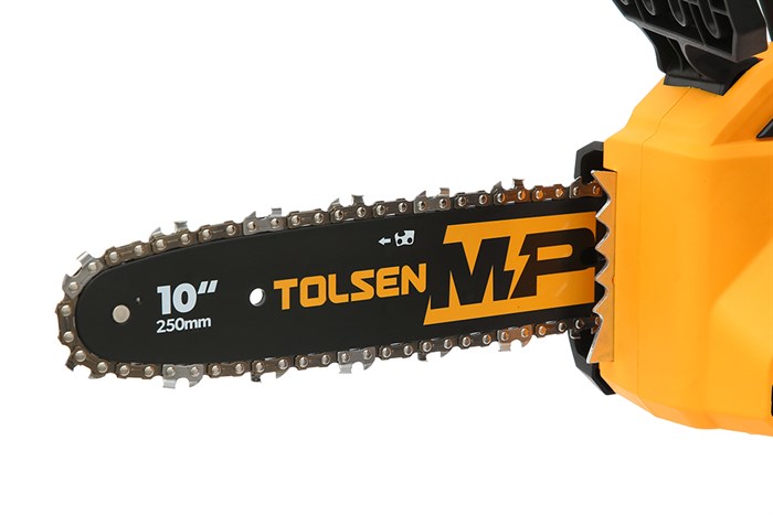 Máy cưa xích pin Tolsen 87362 20V (không kèm pin sạc) Màu Đen - Vàng