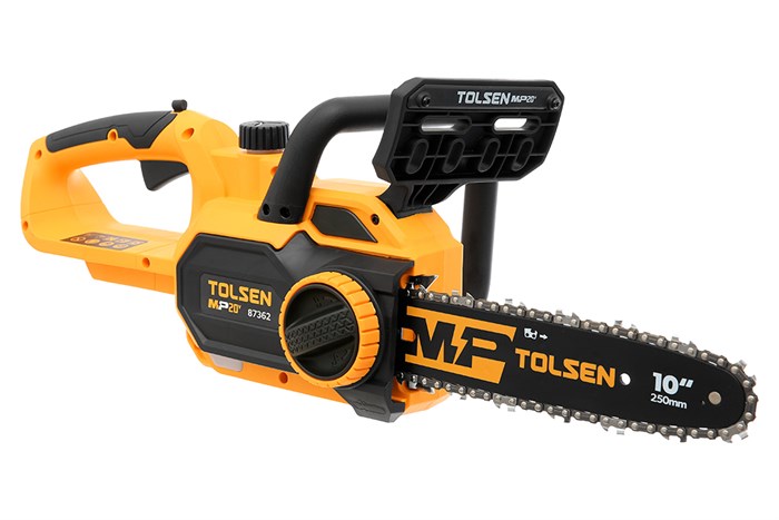 Máy cưa xích pin Tolsen 87362 20V (không kèm pin sạc) Màu Đen - Vàng