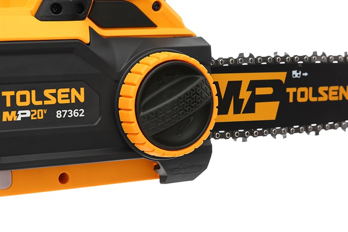 Máy cưa xích pin Tolsen 87362 20V (không kèm pin sạc) Màu Đen - Vàng