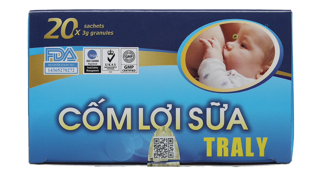 Cốm lợi sữa Traly hỗ trợ tăng tiết sữa