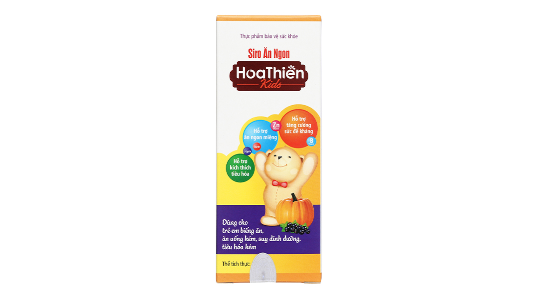 Siro ăn ngon Hoa Thiên Kids hỗ trợ kích thích tiêu hóa