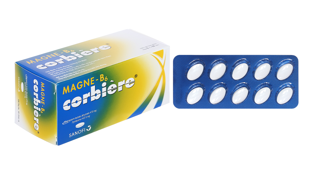 Magne B6 Corbiere trị thiếu Magnesi, B6