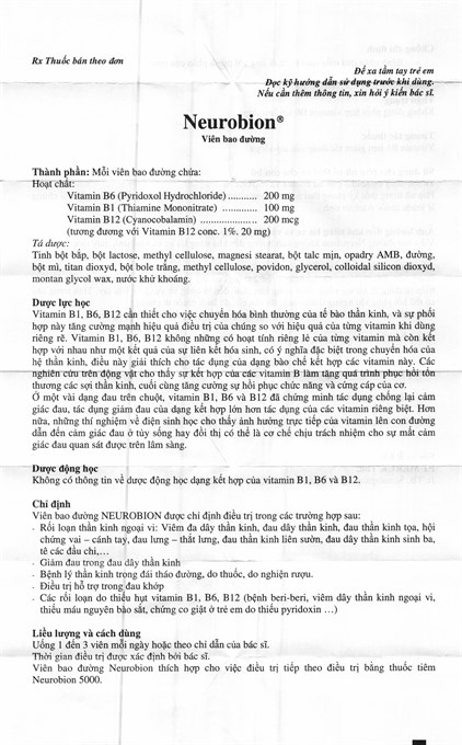 Thuốc Neurobion hộp 50 viên-Nhà thuốc An Khang