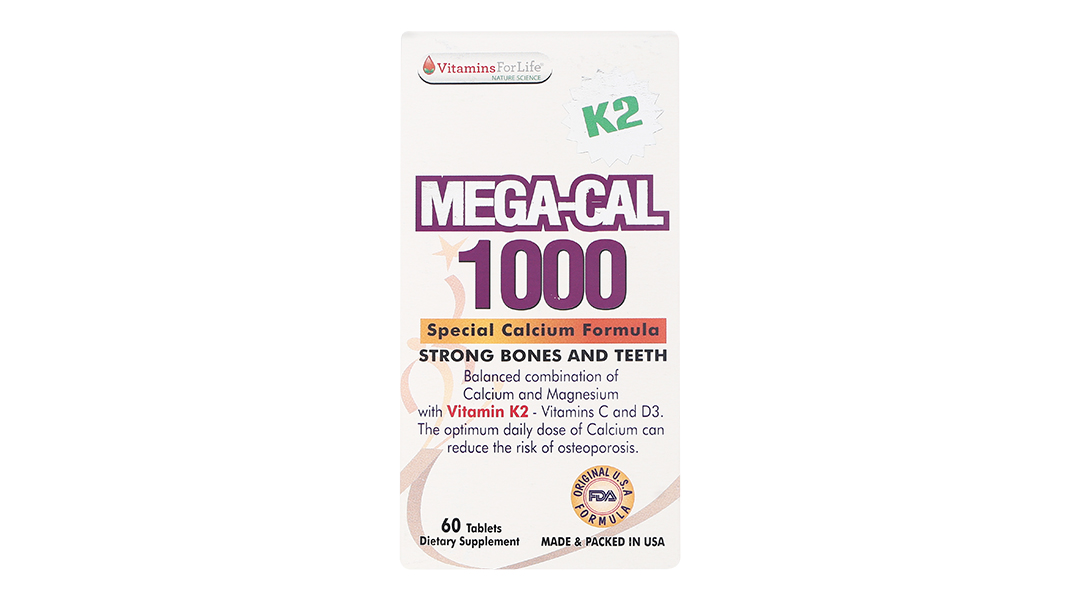 Mega-Cal K2 bổ sung canxi và vitamin