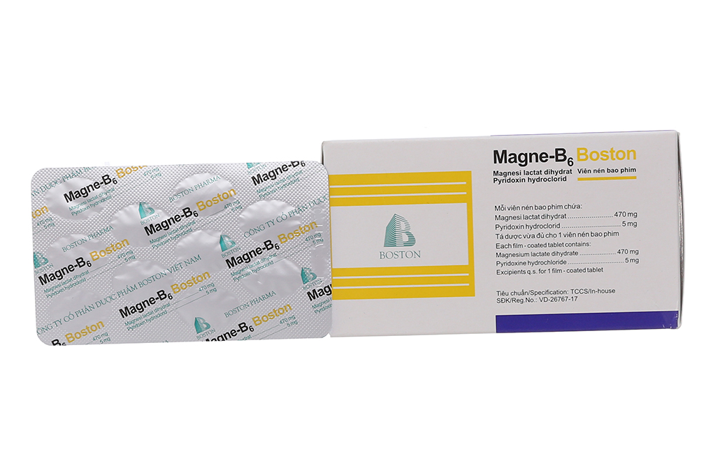 Magie b6 Boston có công dụng gì trong việc điều trị thiếu magie và vitamin B6?
