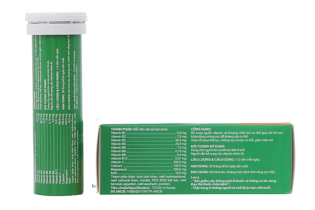 Viên sủi bổ sung vitamin tổng hợp Tocomax hương Cam tuýp 10 viên -06/2023 |  nhathuocankhang.com