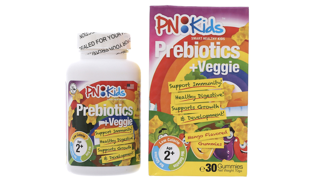 Viên nhai PN Kids Prebiotics & Veggie hỗ trợ tiêu hóa