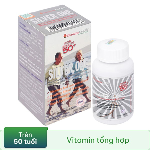 Viên Uống Bổ Sung Vitamin Forlife Silver One hộp 60 viên