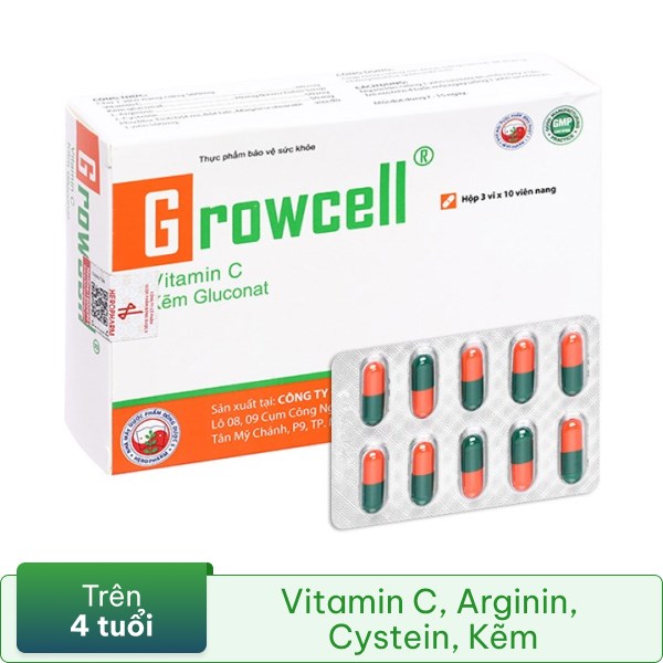 Growcell hỗ trợ tăng đề kháng