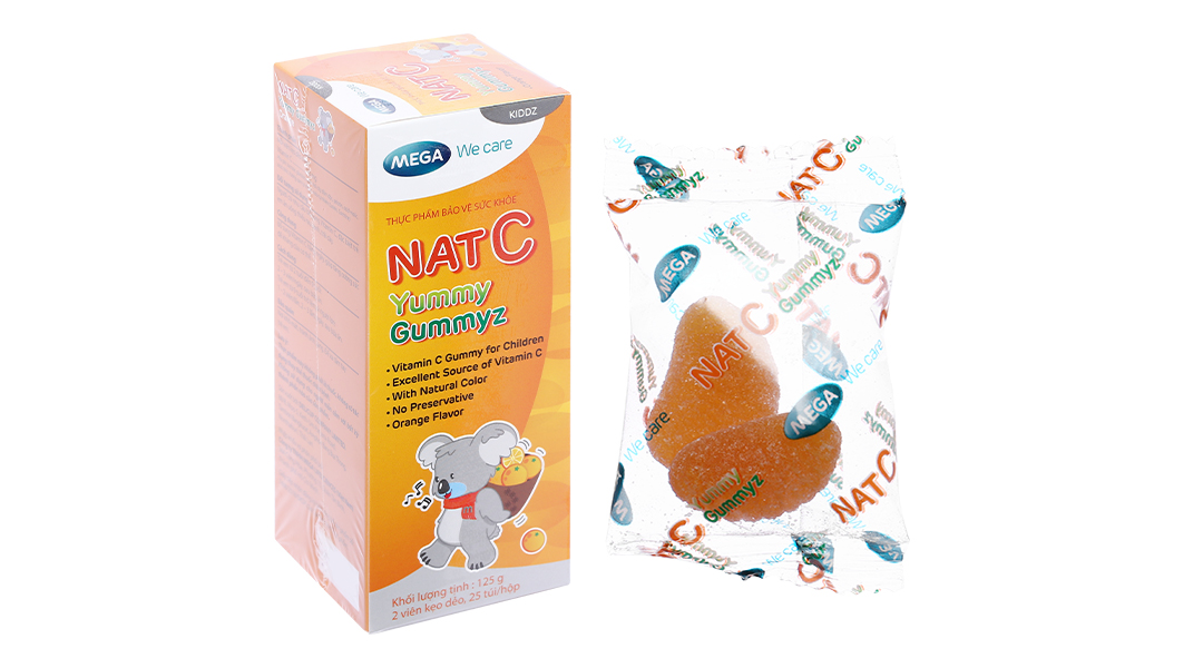 Kẹo dẻo Nat C Yummy Gummyz hỗ trợ tăng đề kháng