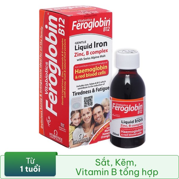Vitabiotics Feroglobin B12 Liquid chai 200ml