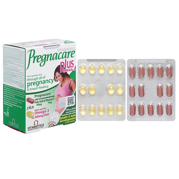 Vitabiotics Pregnacare Plus Omega 3 Bổ Sung Vitamin Và Khoáng Chất, 56 Viên Dạng Viên