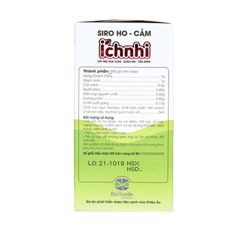 Siro Nam Dược Ích Nhi giảm ho, cảm và tiêu đờm, 30 gói dạng uống (từ 0 tháng) 4