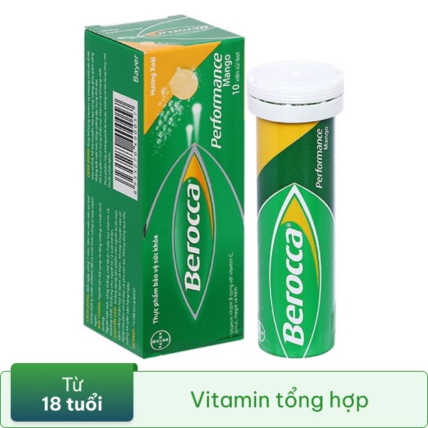 Viên sủi Berocca Performance Mango hỗ trợ tăng đề kháng