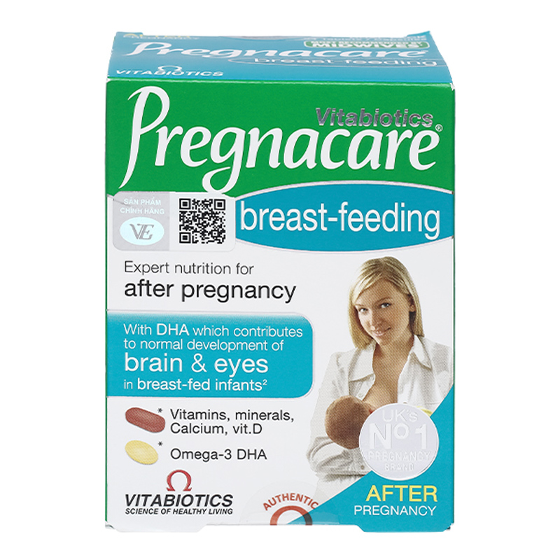 Viên uống Vitabiotics Pregnacare breast-feeding bổ sung vitamin và khoáng chất 84 viên