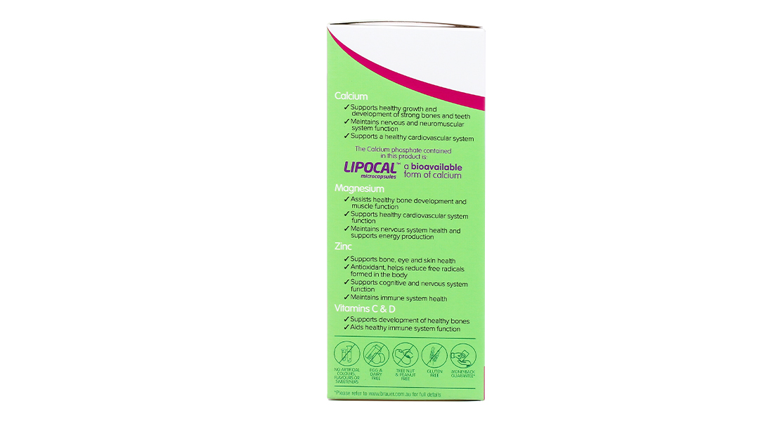 Thực phẩm bảo vệ sức khỏe Brauer Kids Liquid Calcium with Magnesium & Zinc - 10