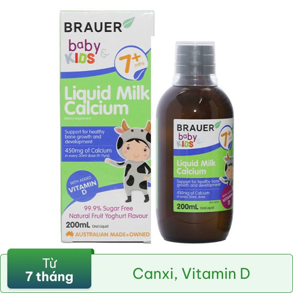 Brauer Baby & Kids Liquid Milk Calcium 200ml