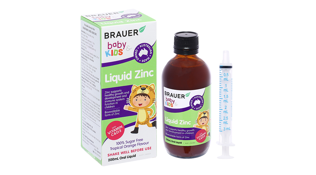 Thực phẩm bảo vệ sức khỏe Brauer Kids Liquid Zinc - 13