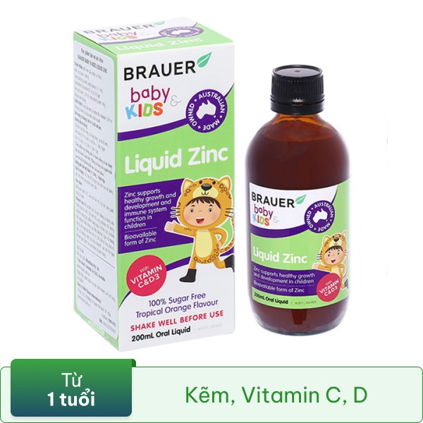 Brauer Baby & Kids Liquid Zinc 200ml