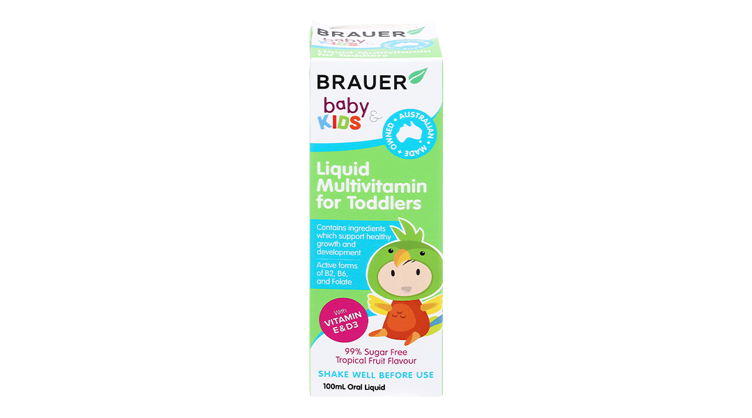 Siro Brauer Liquid Multivitamin bổ sung vitamin cho bé 1-3 tuổi chai 100ml  04/2023 - Nhathuocankhang.com