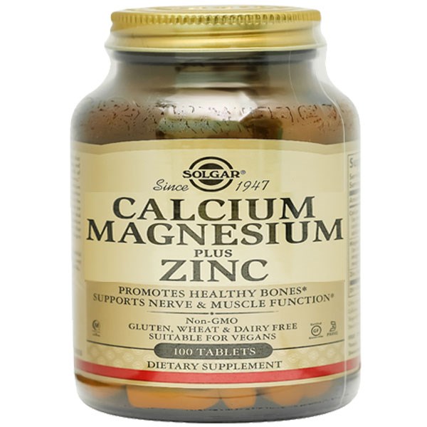 Solgar Calcium Magnesium Plus Zinc L/100V