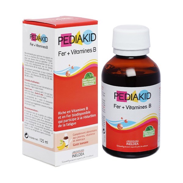 Pediakid Fer + Vitamine B hilft gegen Müdigkeit 125 ml