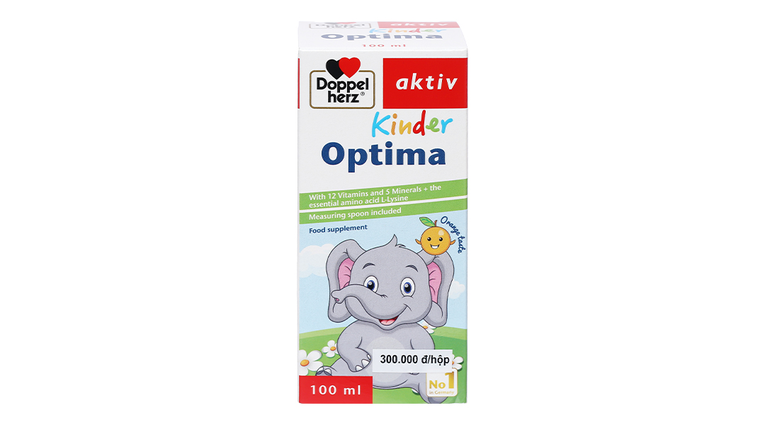 Siro Doppelherz Aktiv Kinder Optima bổ sung L-Lysine cho bé