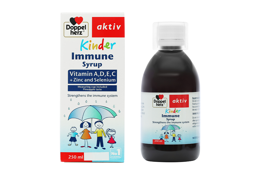 Siro Doppelherz Aktiv Kinder Immune chai 250ml giảm giá 15% - 05/2024 |  nhathuocankhang.com