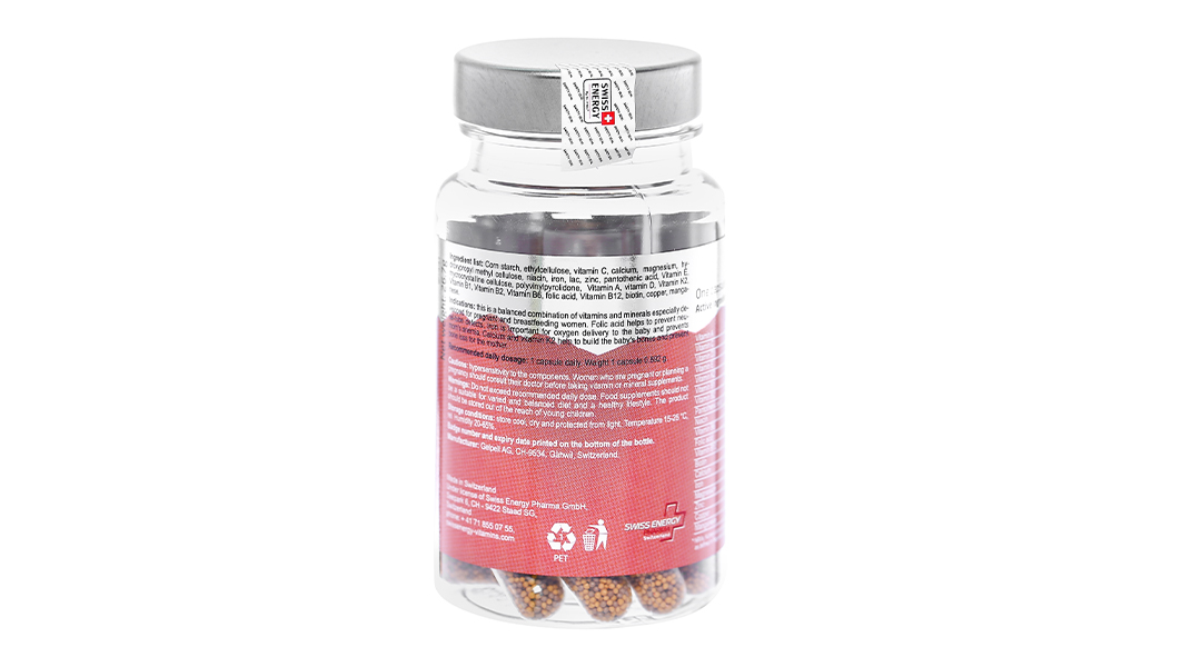 Viên nang Swiss Energy bổ sung vitamin cho bà bầu chai 30 viên - 8