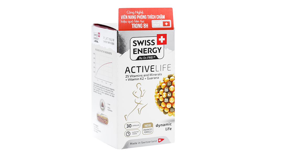 Viên nang Swiss Energy Active Life bổ sung vitamin và khoáng chất