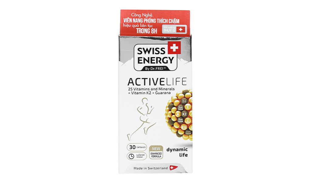 Viên nang Swiss Energy Active Life bổ sung vitamin và khoáng chất