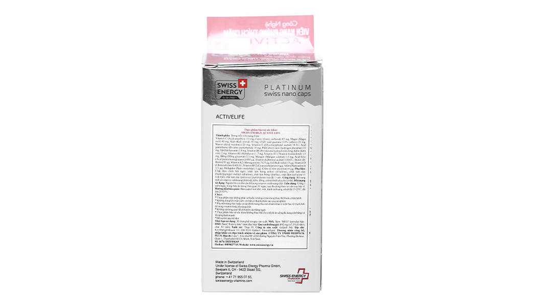 Viên nang Swiss Energy Active Life bổ sung vitamin và khoáng chất