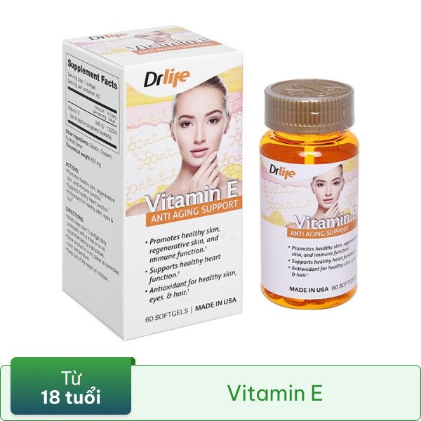 Viên Uống Vitamin E Anti Aging Support Drlife