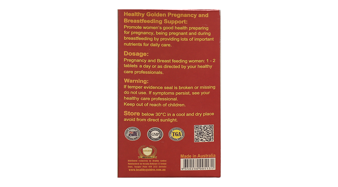 Pregnancy and Breast Feeding Support bổ sung vitamin cho bà bầu