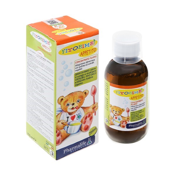 Siro Fitobimbi Appetito Hỗ Trợ Tăng Cường Tiêu Hóa Hương Táo, 200 Ml Dạng Uống (6 Tháng - 12 Tuổi)