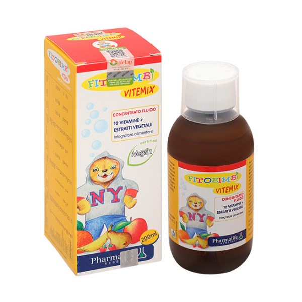 Siro Fitobimbi Vitemix Bổ Sung Vitamin, 200 Ml Dạng Uống (Từ 2 Tuổi)