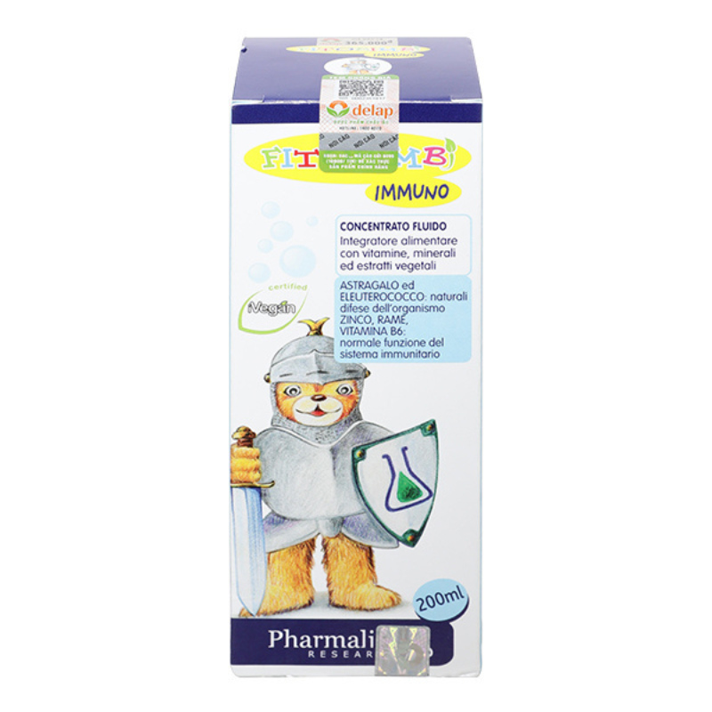 Siro Fitobimbi Immuno bổ sung vitamin 200 ml (6 tháng - 12 tuổi)