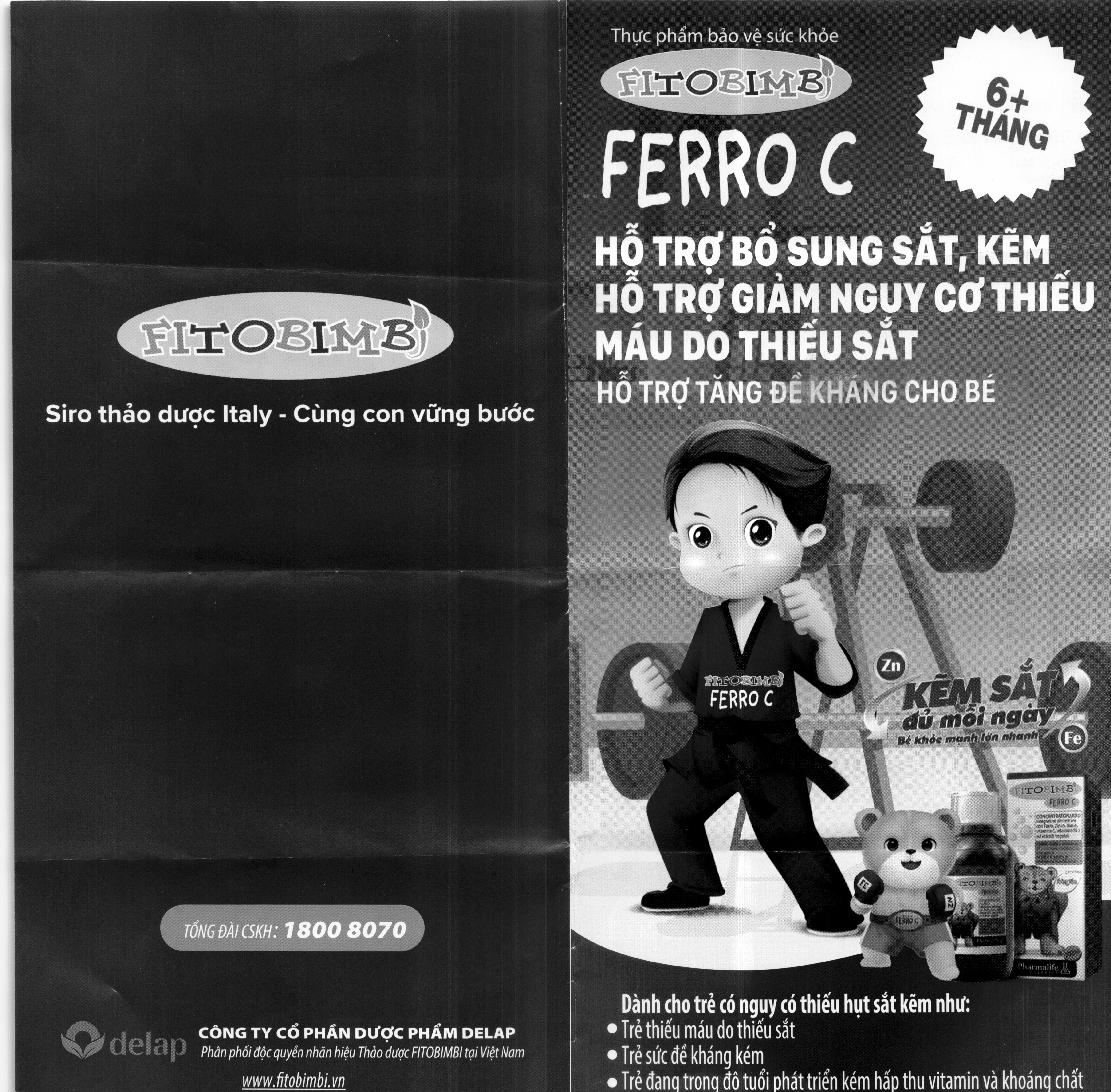 Thực phẩm bảo vệ sức khỏe Fitobimbi Ferro C chai 200ml - 8