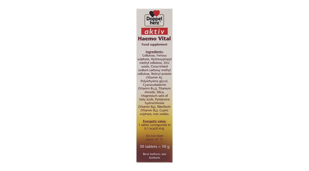 Doppelherz Aktiv Haemo Vital bổ sung sắt