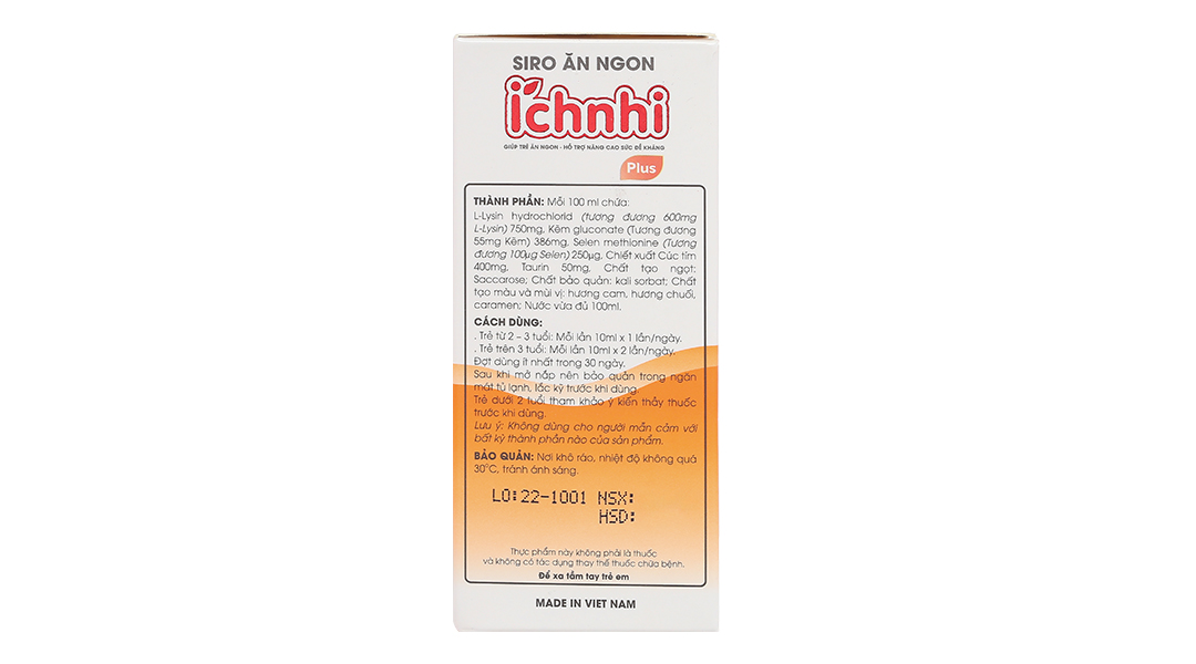 Siro Ăn Ngon Ích Nhi tăng hấp thu & sức đề kháng cho bé