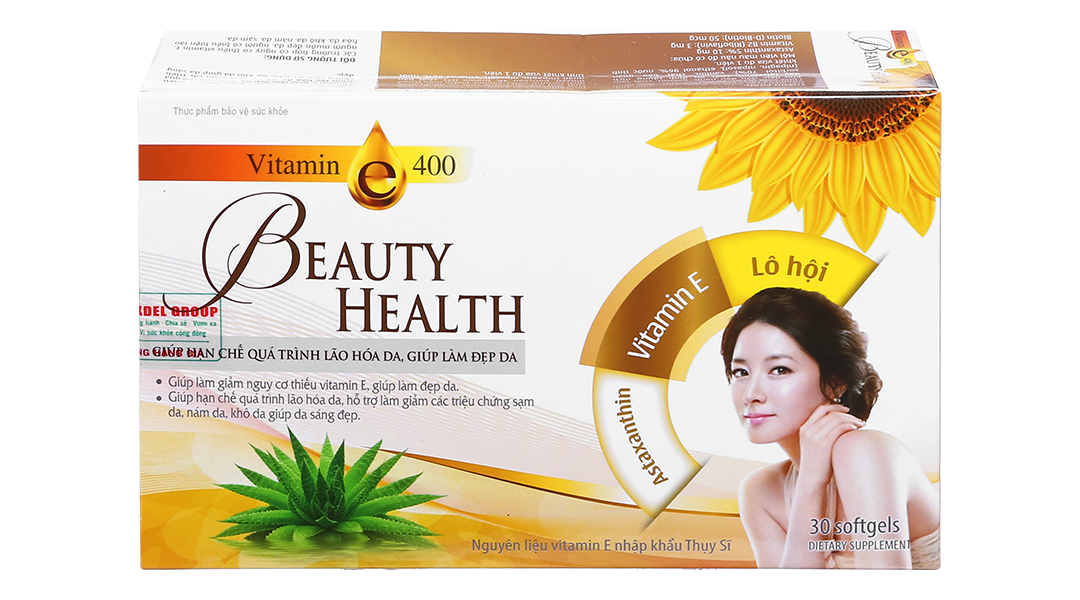 Vitamin E 400 Beauty Health Hạn Chế Lão Hóa, Làm Đẹp Da Hộp 30 Viên -  10/2023 | Nhathuocankhang.Com
