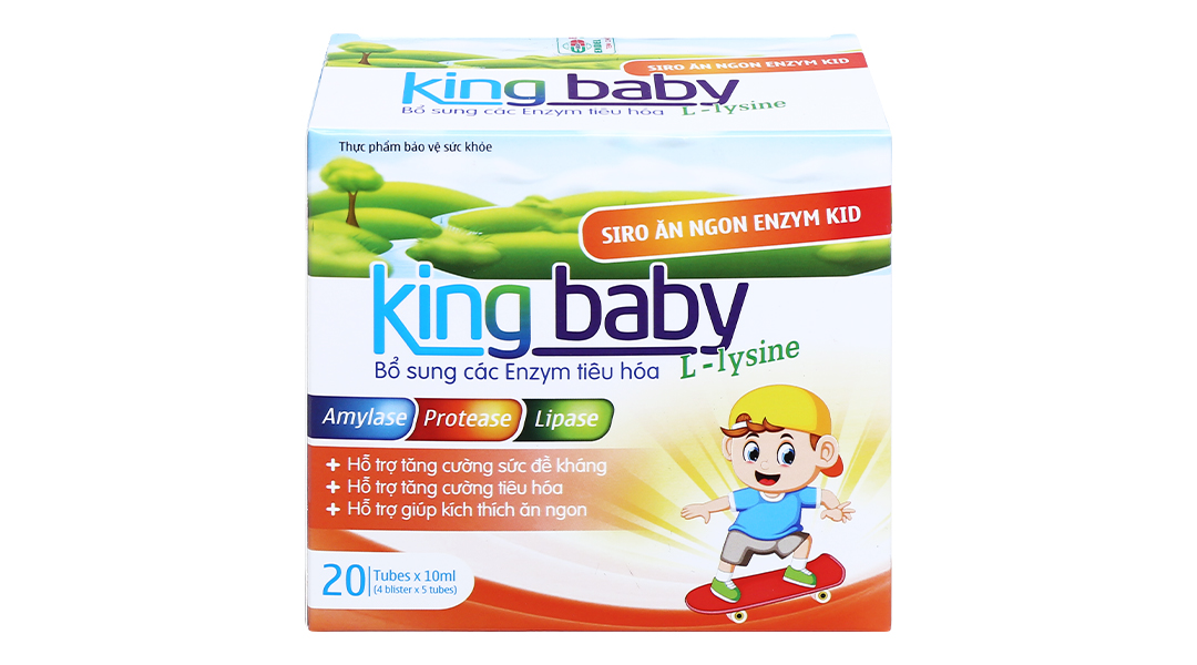 Siro Ăn Ngon Enzym Kid King Baby tăng cường tiêu hóa