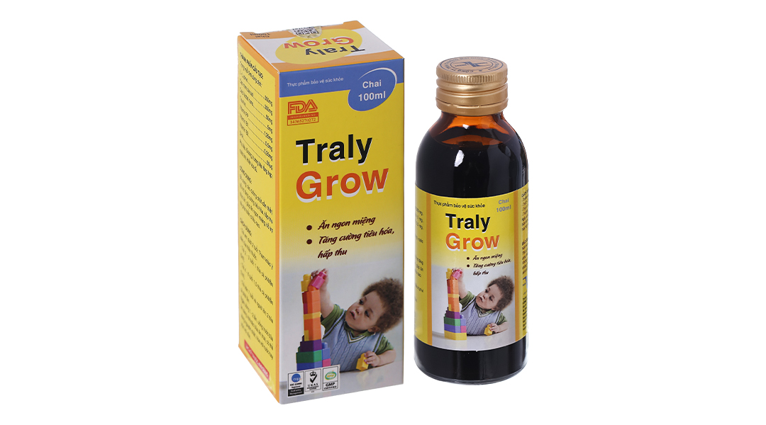 Traly Grow hỗ trợ hấp thu, tiêu hóa tốt