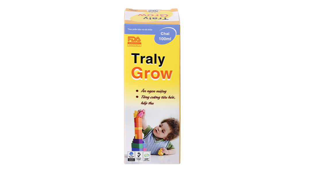 Traly Grow hỗ trợ hấp thu, tiêu hóa tốt
