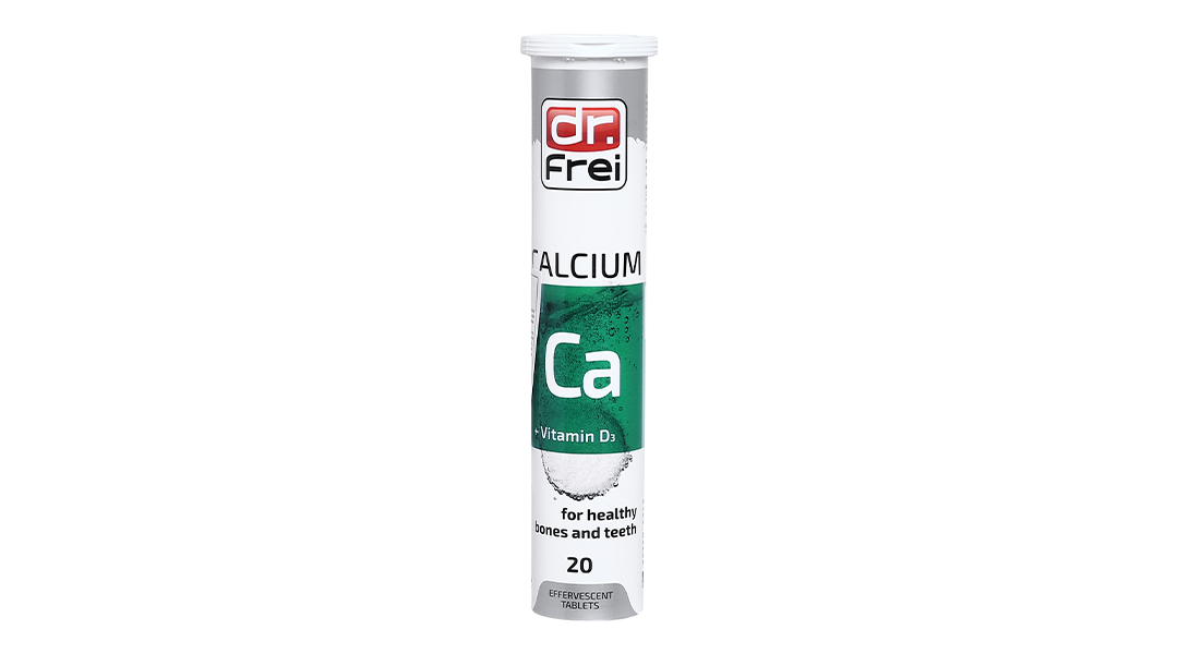 Viên sủi Dr. Frei Calcium + Vitamin D3 hỗ trợ chắc khỏe xương